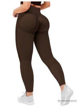 High Waisted Scrunch Butt Lifting Leggings Seamless Tummy Control Gym Yoga Pants